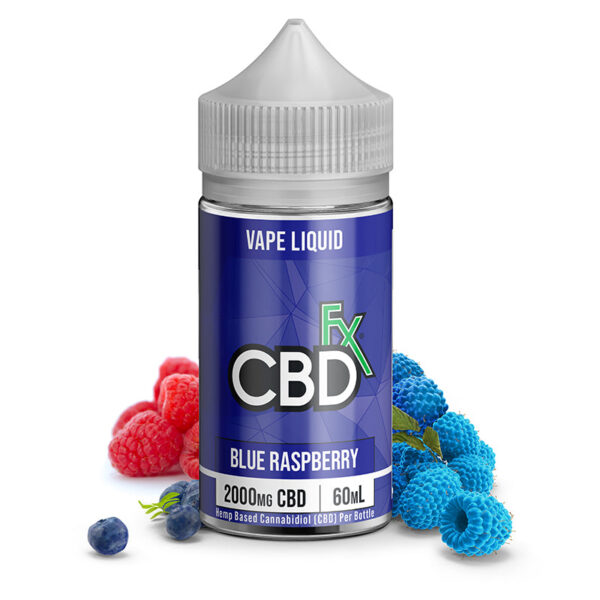 Blue Raspberry CBD Vape Juice 500 – 2000mg - CBDfx.pk