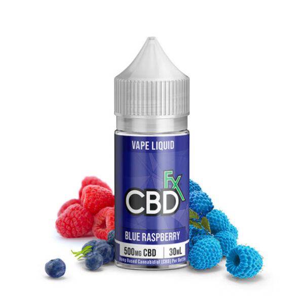 Blue Raspberry CBD Vape Juice 500 – 2000mg - CBDfx.pk